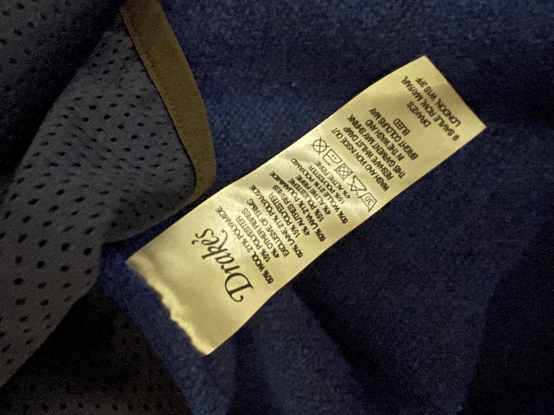 [44]110size 드레익스 플리스 집업 블루 상품이미지4