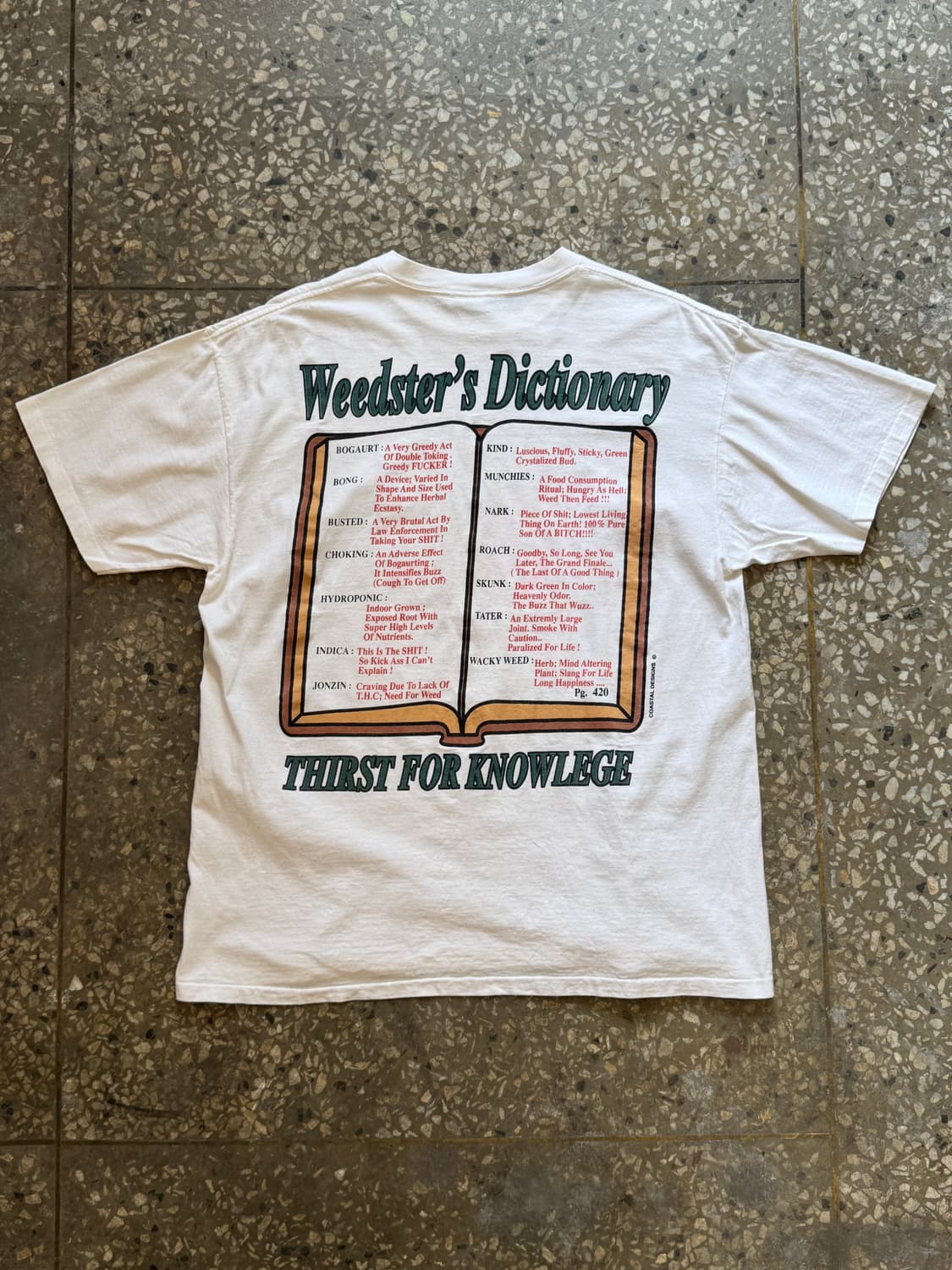 90s Weedster’s Dictionary 반팔 티셔츠(HT2) 상품이미지2