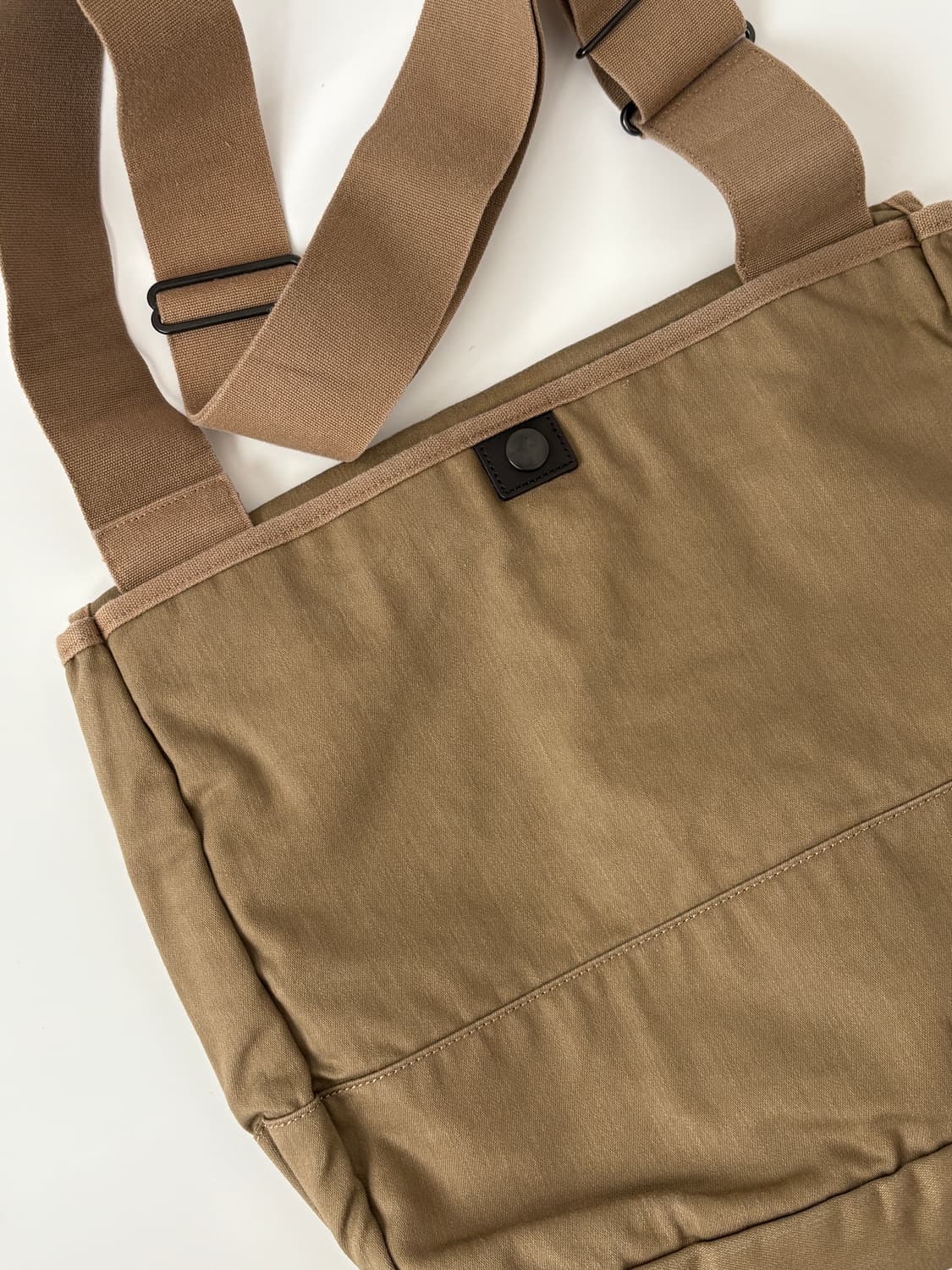 Canvas Shoulder Bag (Beige) 상품이미지6