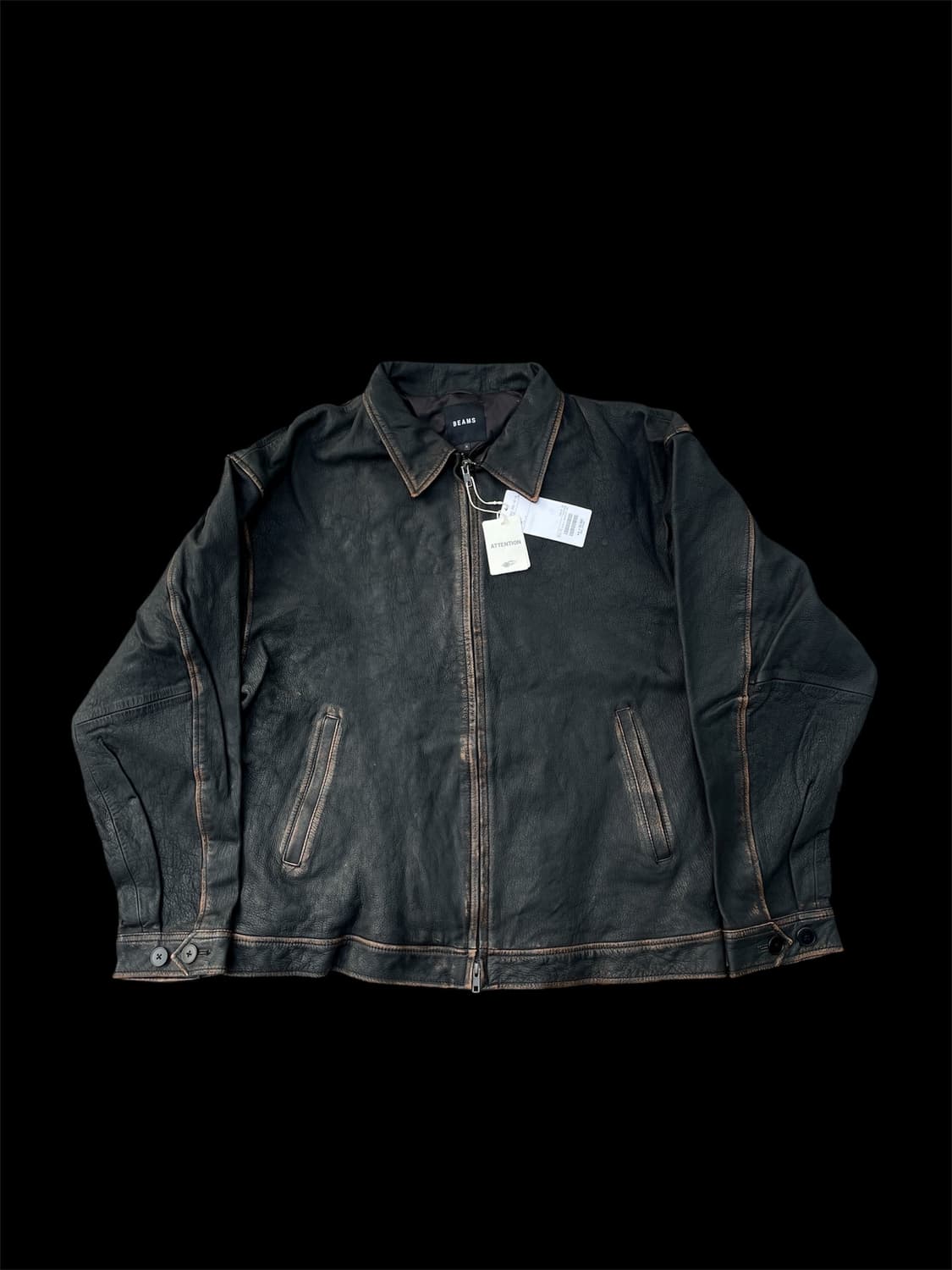 빔즈 Beams 가죽 재킷 XL 데드스탁 상품이미지1