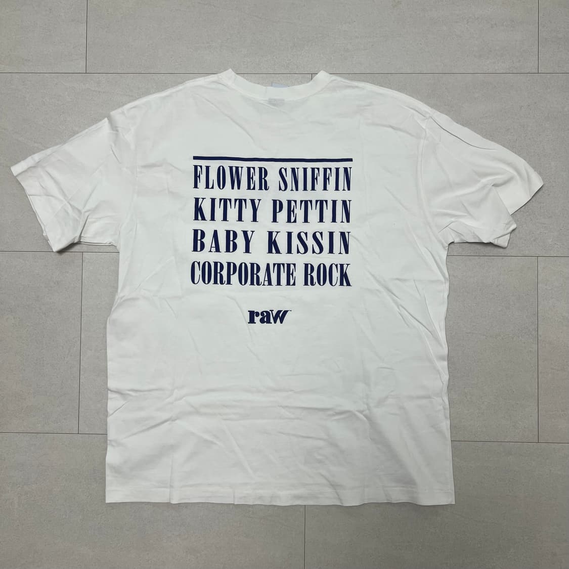 블라인드파일즈 RAW 티셔츠 화이트 2사이즈 상품이미지2