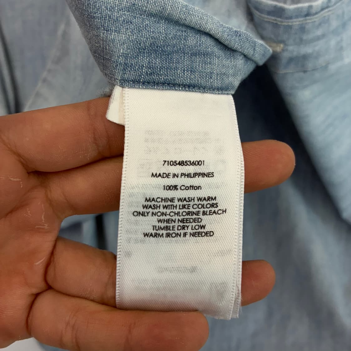 Polo 폴로 랄프로렌 신형 샴브레이 데님 셔츠 상품이미지5