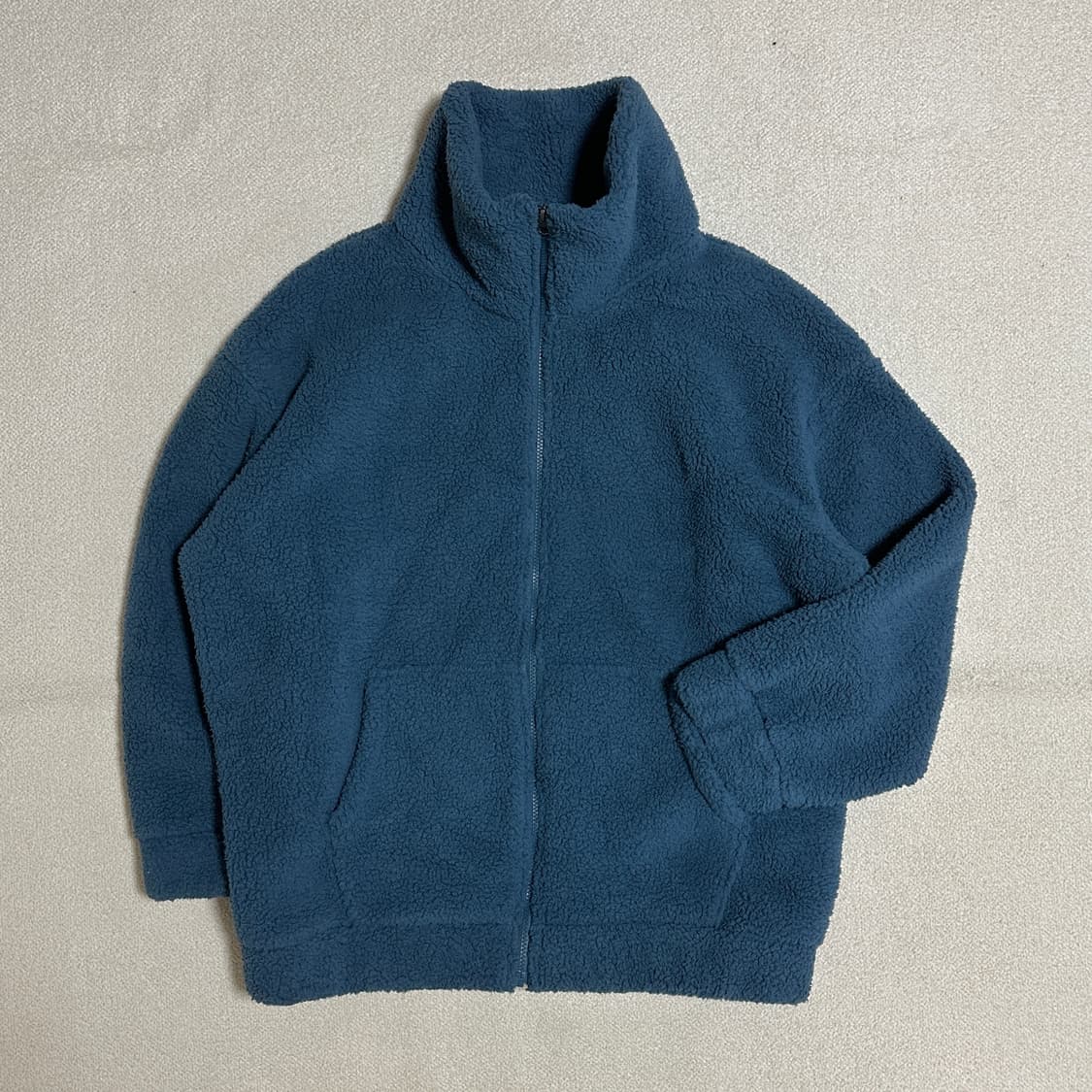 (택있음) STL 뽀송뽀송 하이넥 양면 양털자켓 상품이미지1