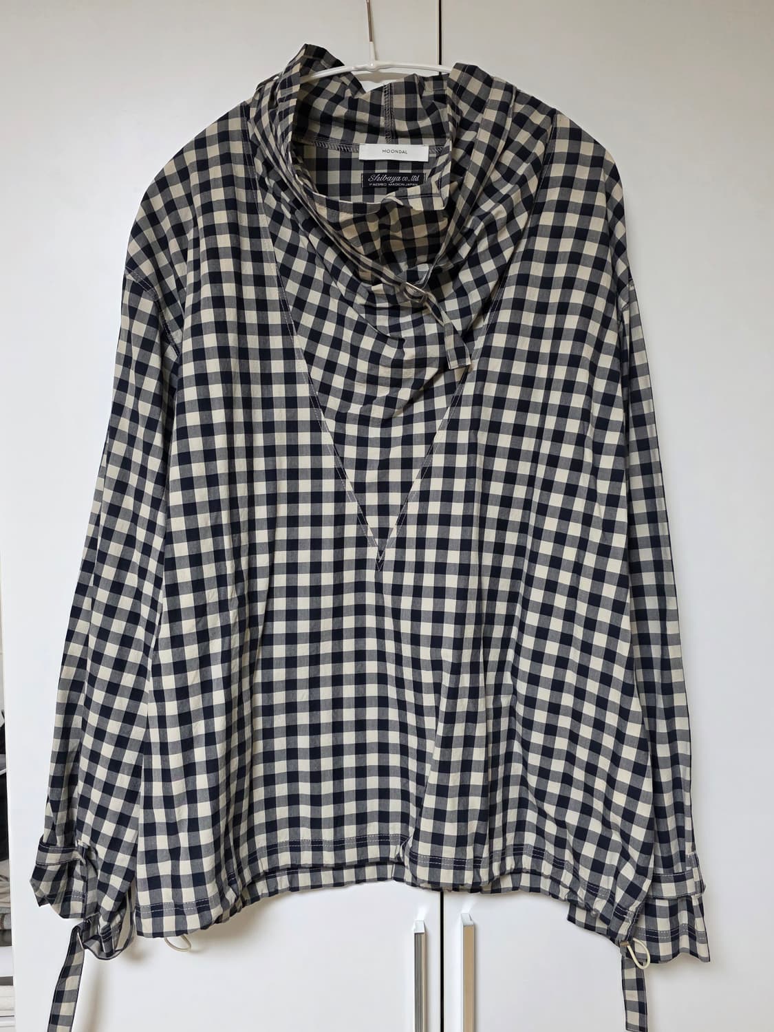 문달 belted anorak in navy 상품이미지3