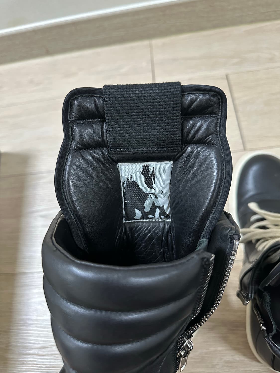 릭오웬스 지오바스켓 검검흰 상품이미지3