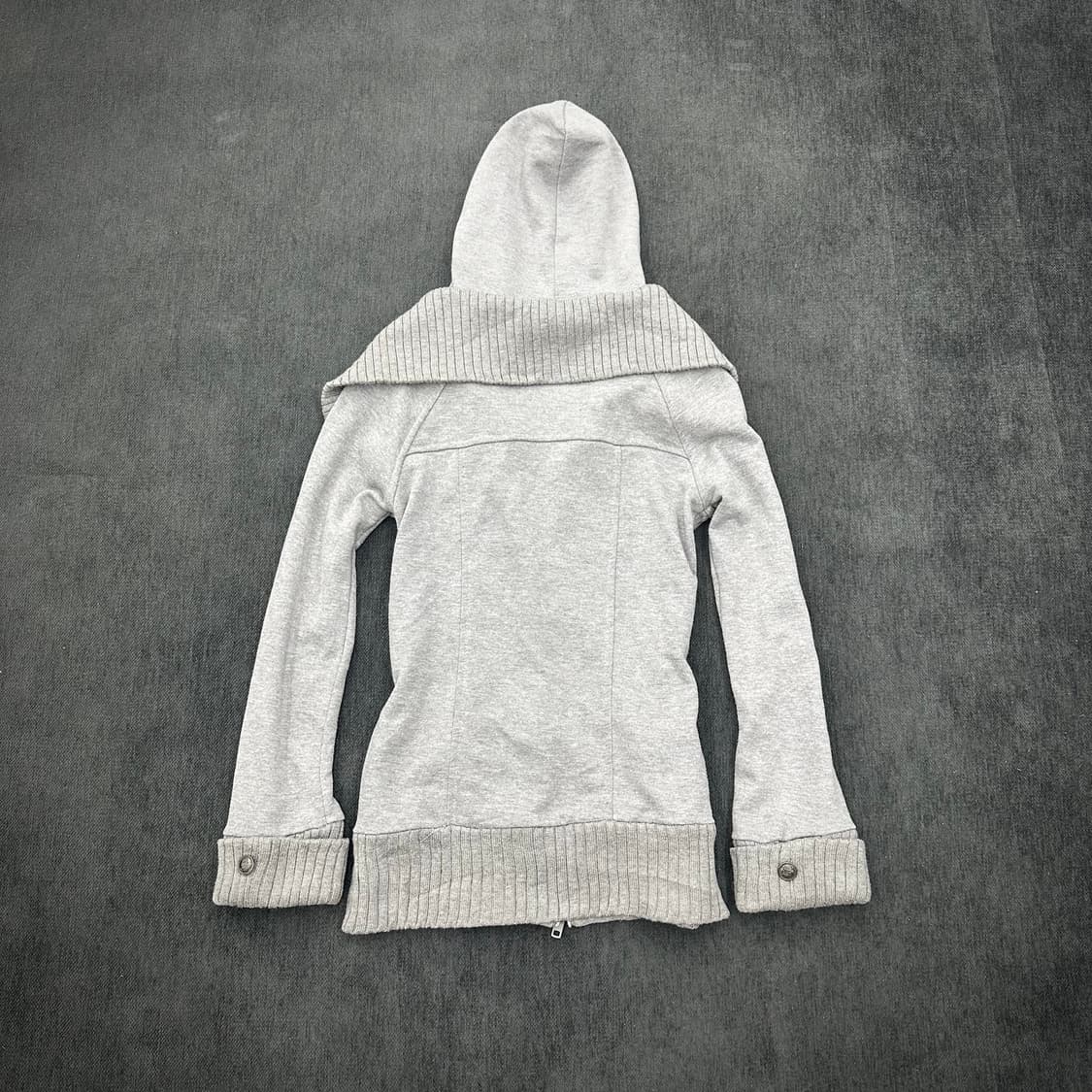 Y2K grey layerd hood jacket 상품이미지4
