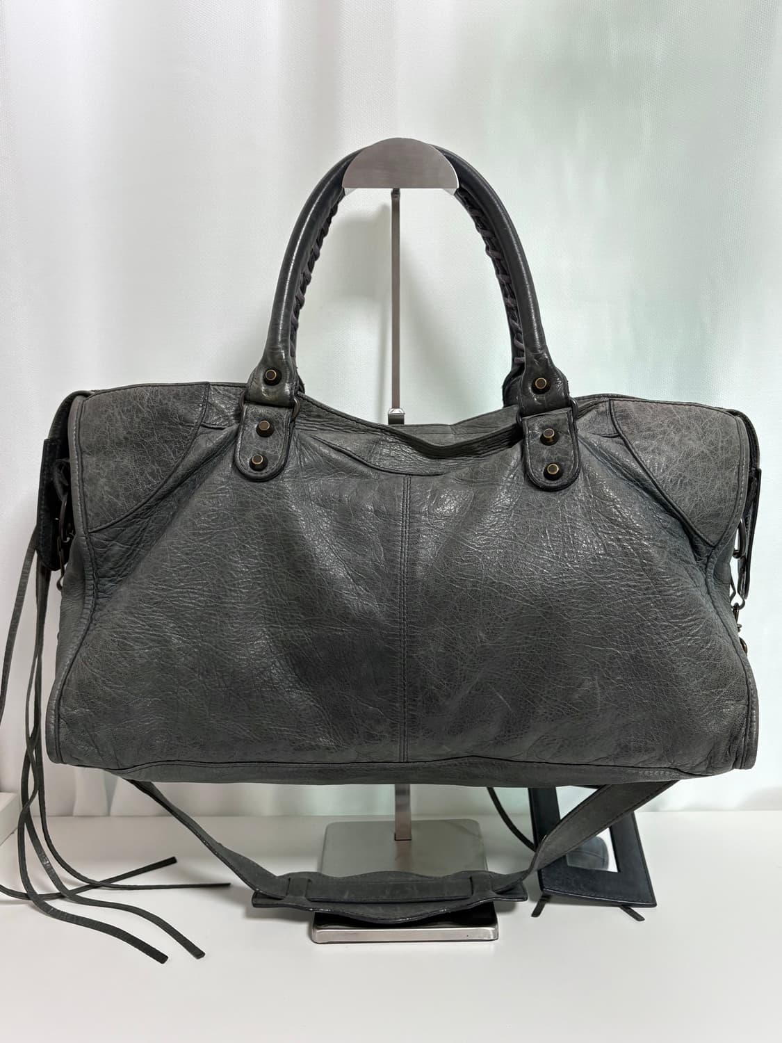 발렌시아가 파트타임 모터백 그레이 상품이미지6