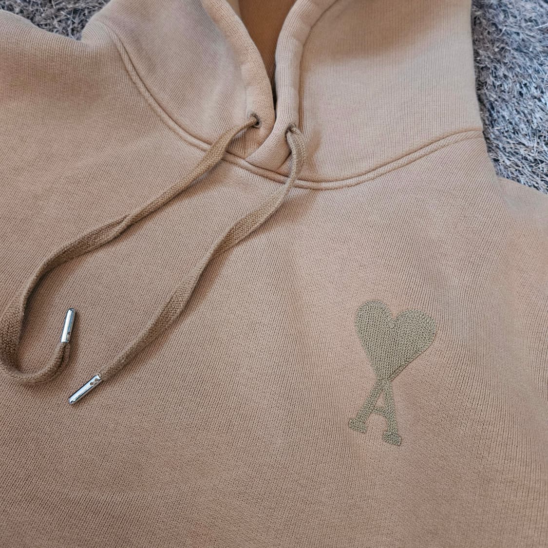 아미(AMI) 톤온톤 시그니쳐 로고 후드티셔츠 XXL  상품이미지2