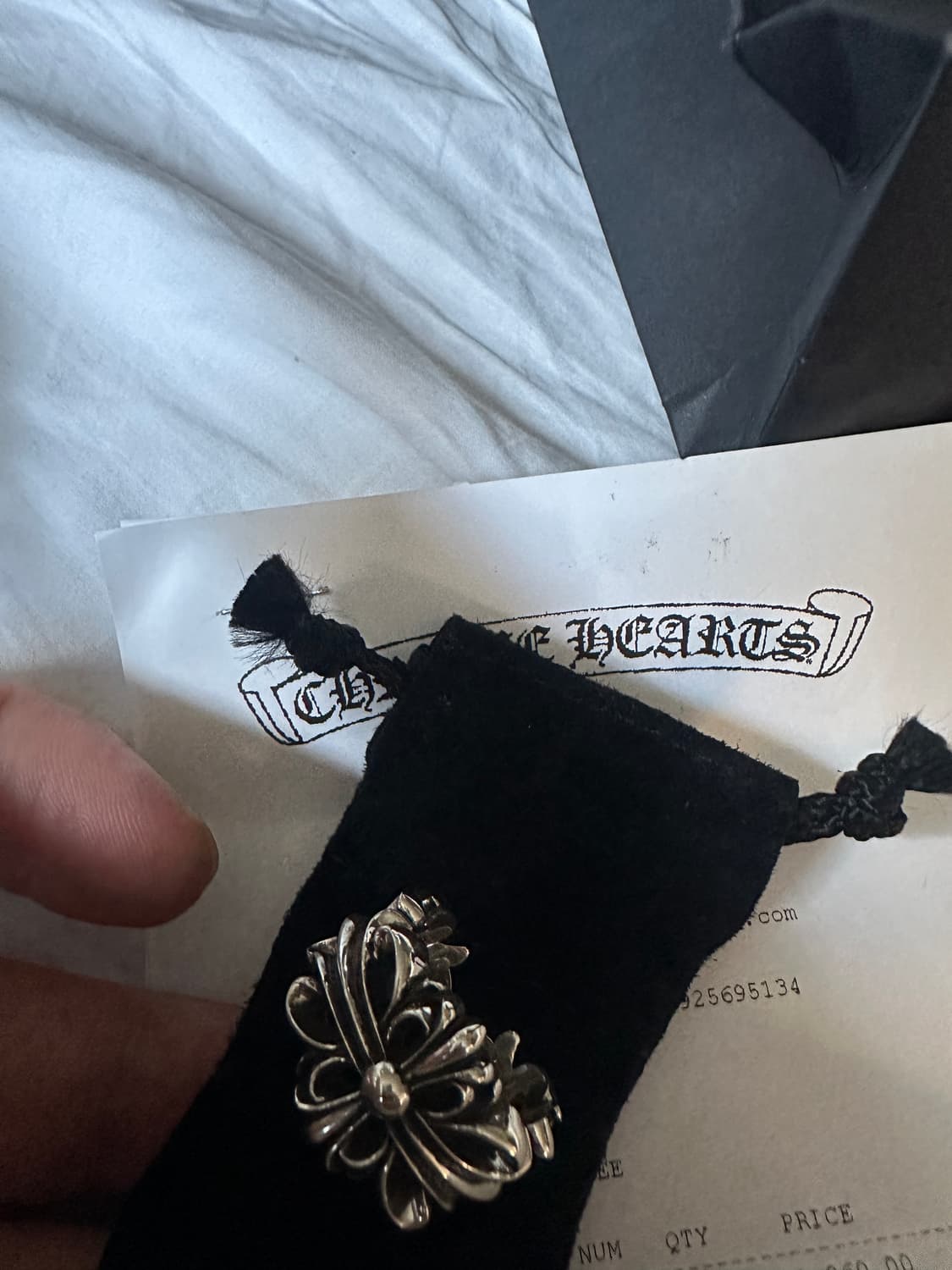 (us10)새상품 크롬하츠 더블 플로랄링 상품이미지2