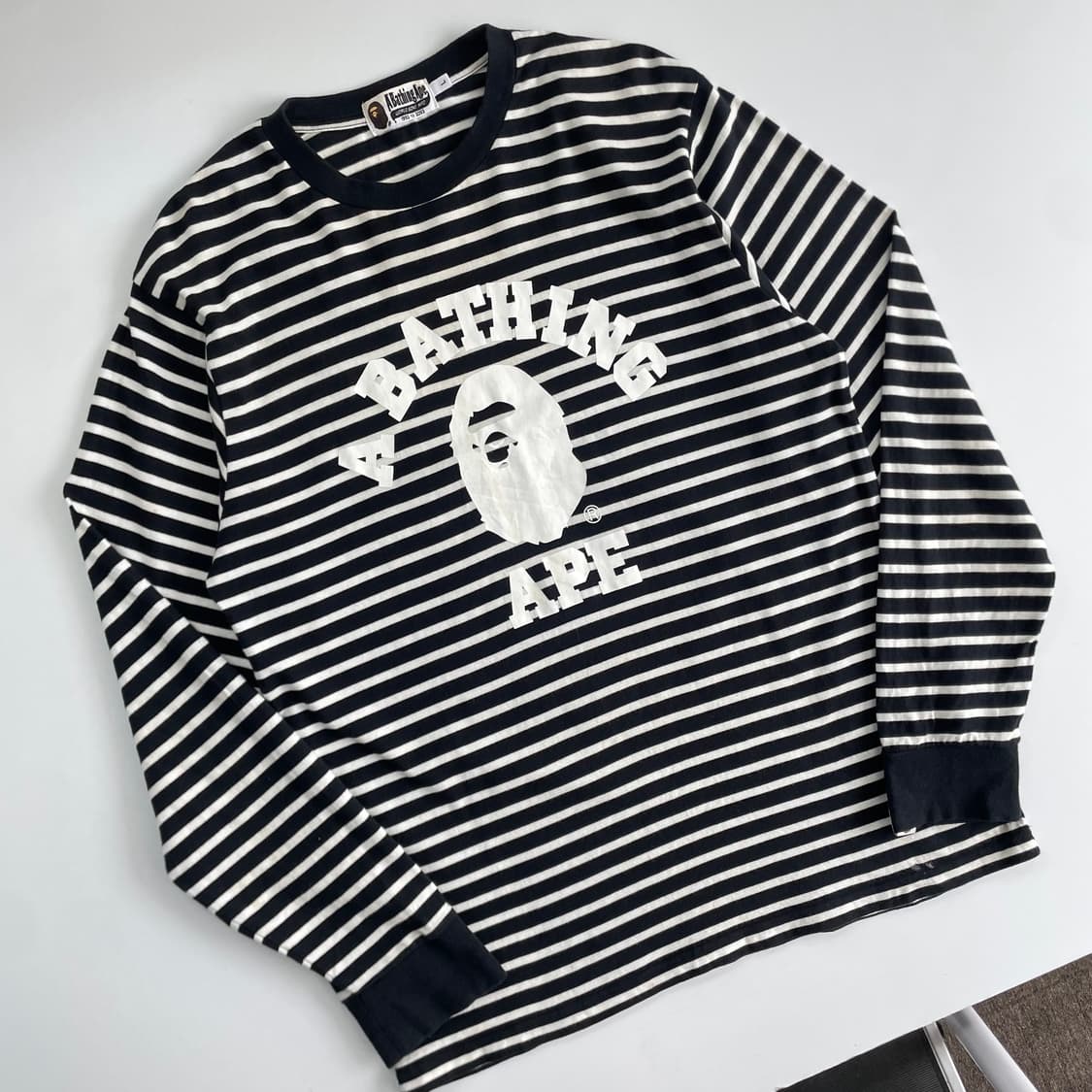 A Bathing Ape  베이프 컬리지 스트라이프 롱 슬리브 상품이미지2