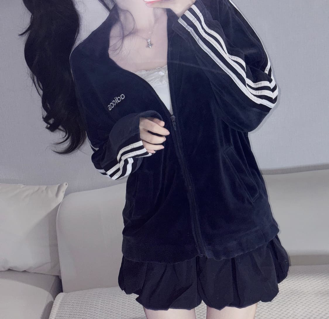 🐰아디다스 벨벳 데일리 부들 집업🖤 상품이미지2