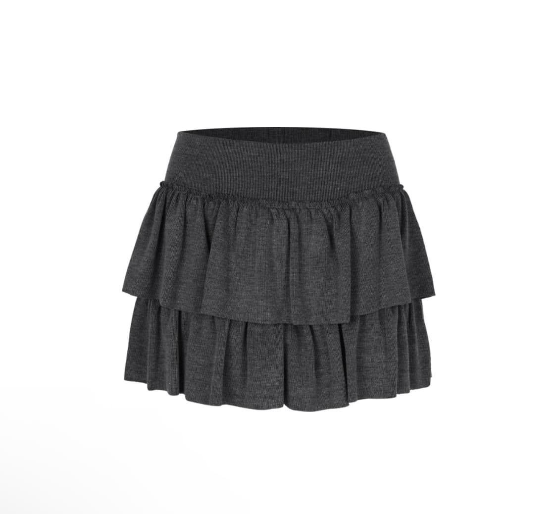 블랙업 코카 캉캉 스커트팬츠 차콜 상품이미지3