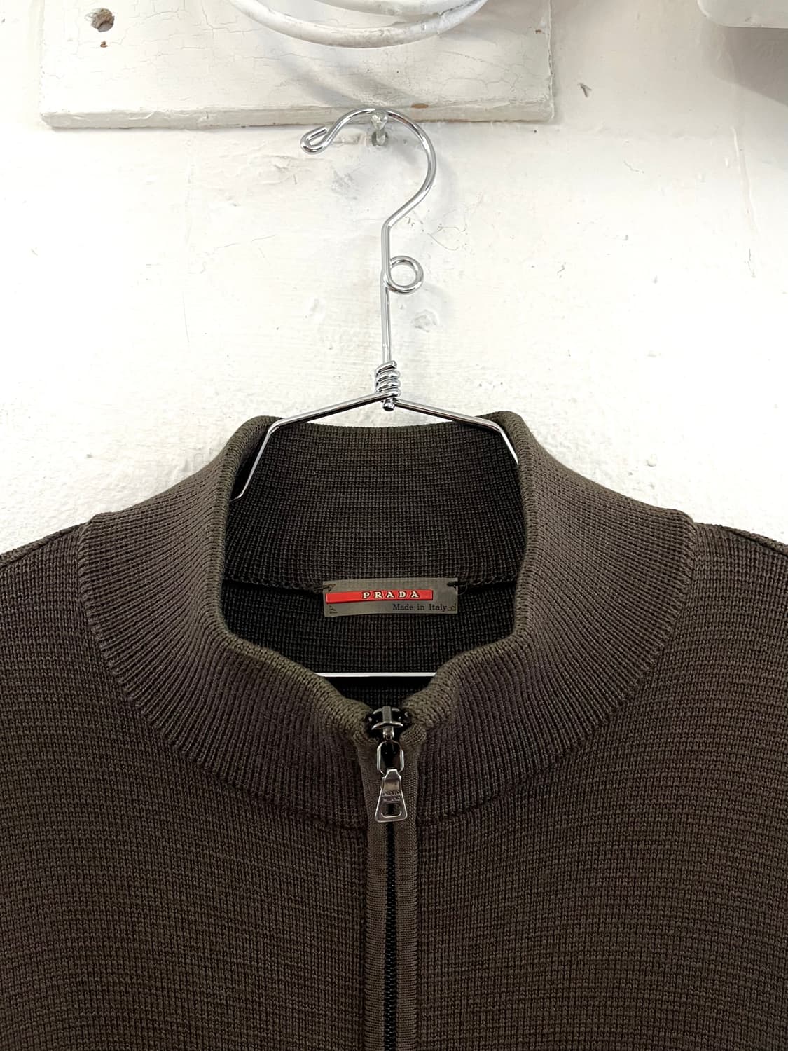 프라다 스포츠 2005 아카이브 울 니트 집업 자켓 상품이미지4