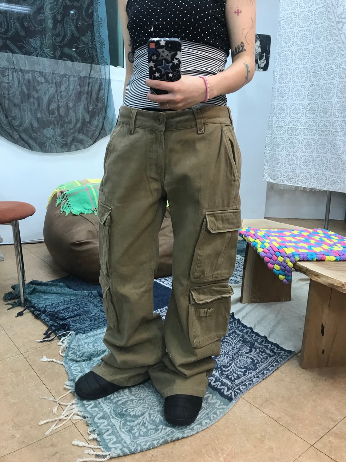 오츠 베이지 카고팬츠  상품이미지1