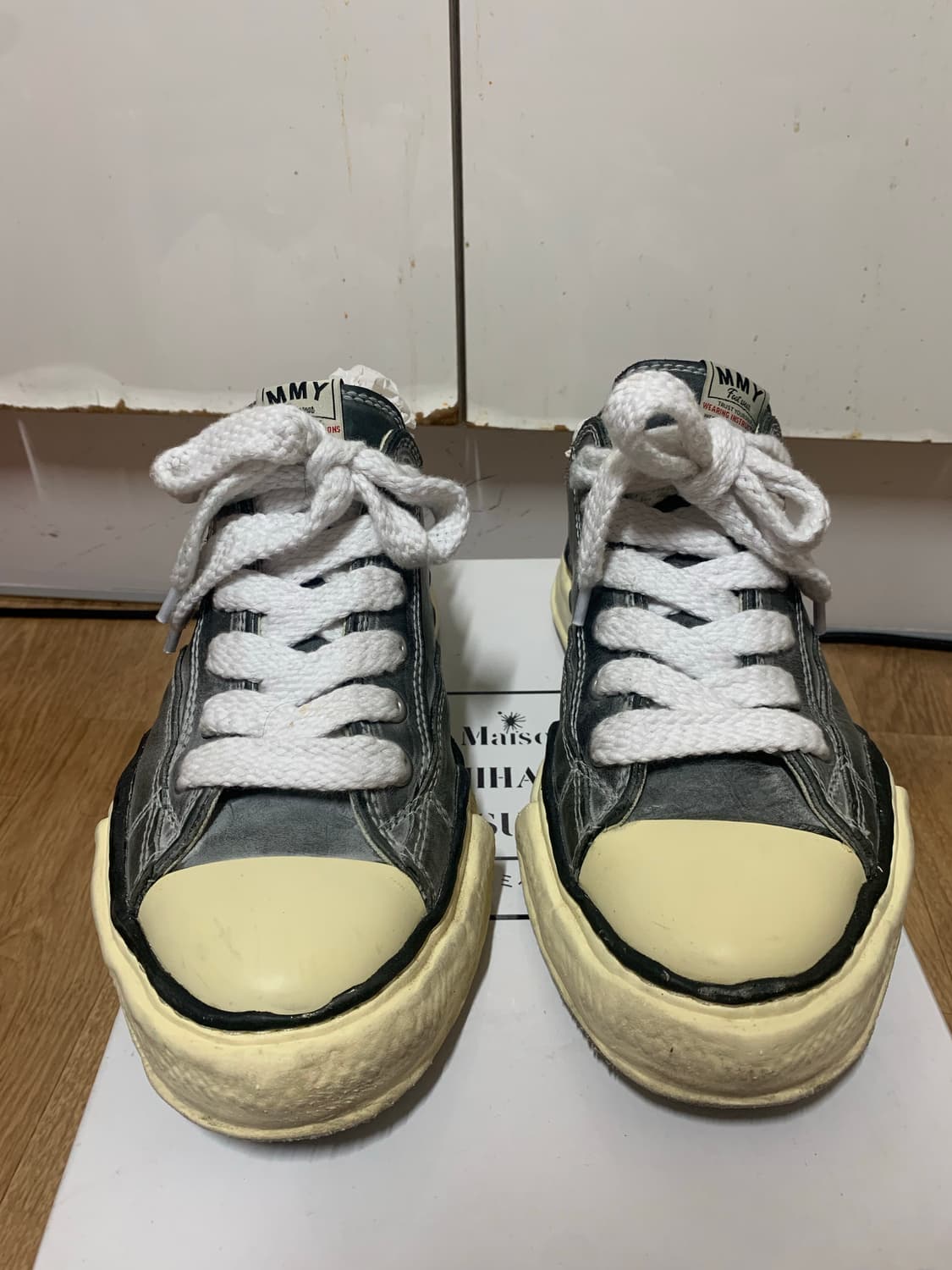 [42]미하라야스히로 피터슨 파라핀 레더 블랙 지디님 착용 상품이미지4