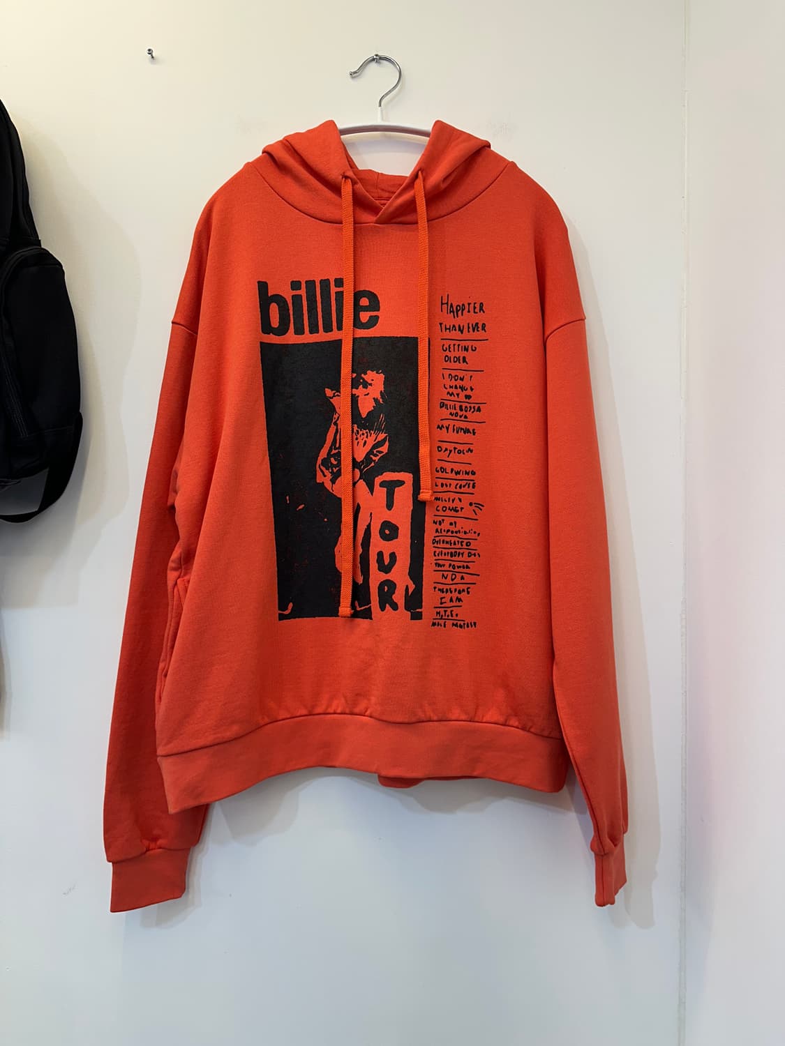 Billie eliish 오렌지 프린팅 후드티 상품이미지1