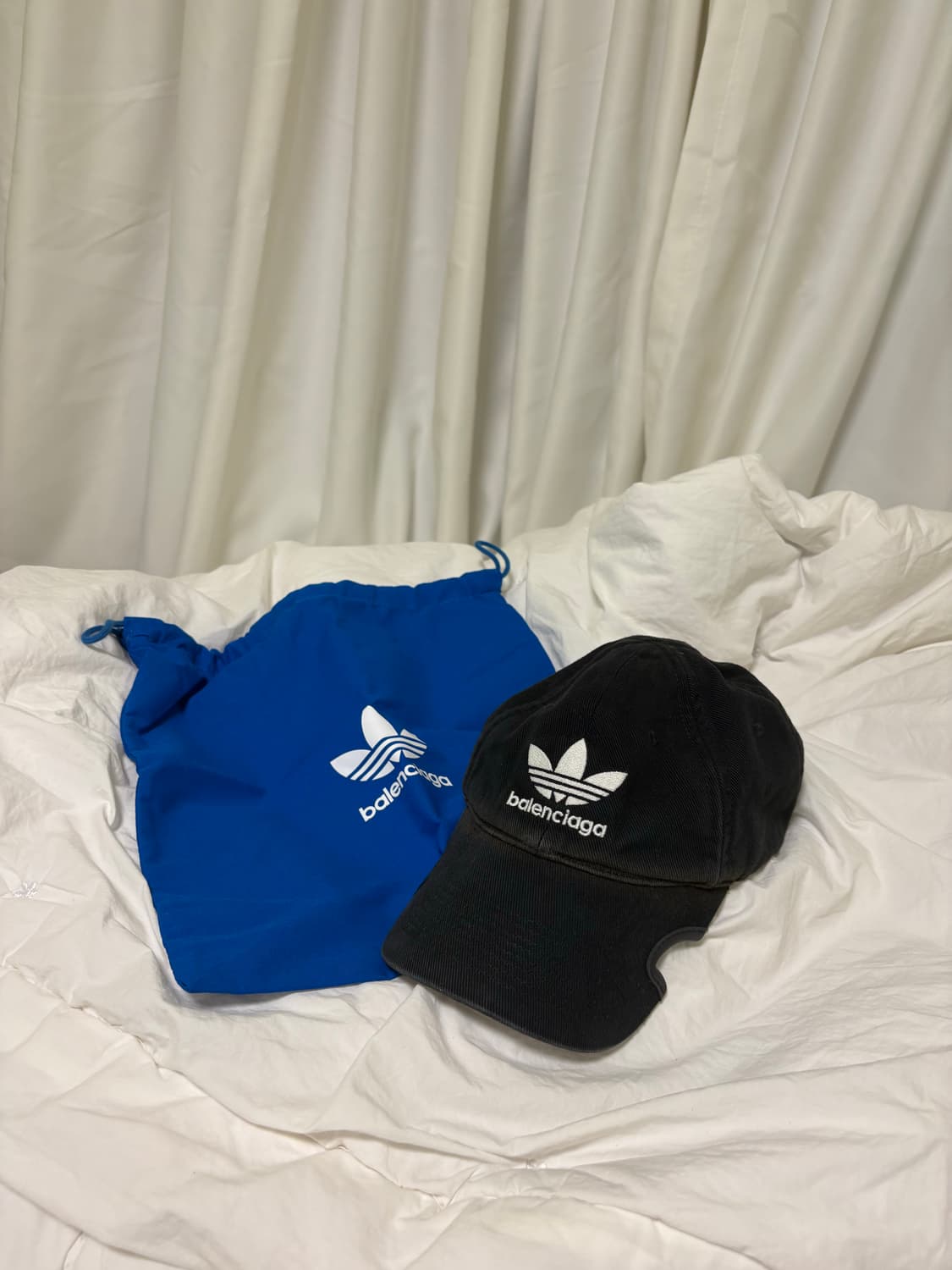 발렌시아가 x 아디다스 캡 블랙 m 상품이미지6