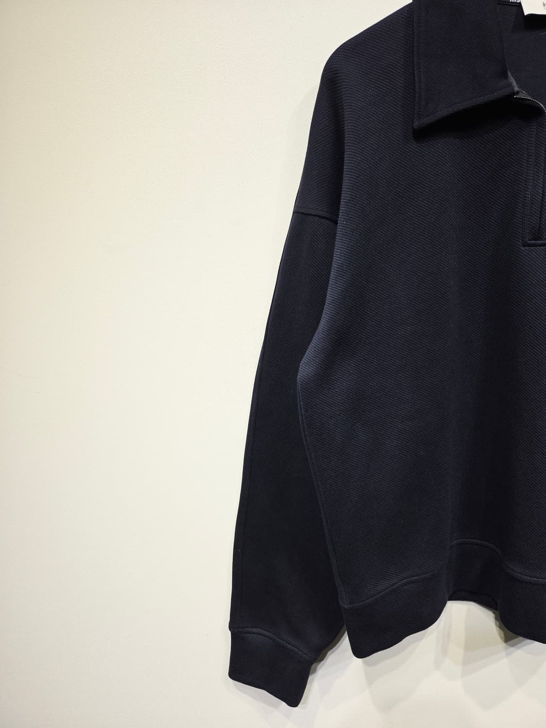 HIS HAZZYS 히스 헤지스 네이비 카라 반집업 맨투맨 상품이미지3