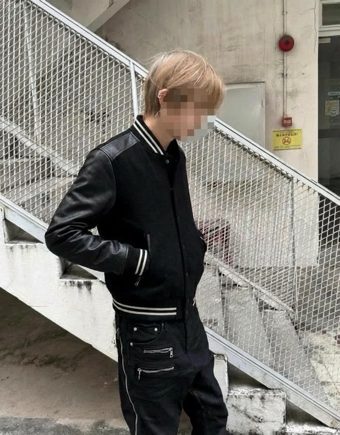 SHIPS JET BLUE  레더 믹스 울 바시티자켓 상품이미지2