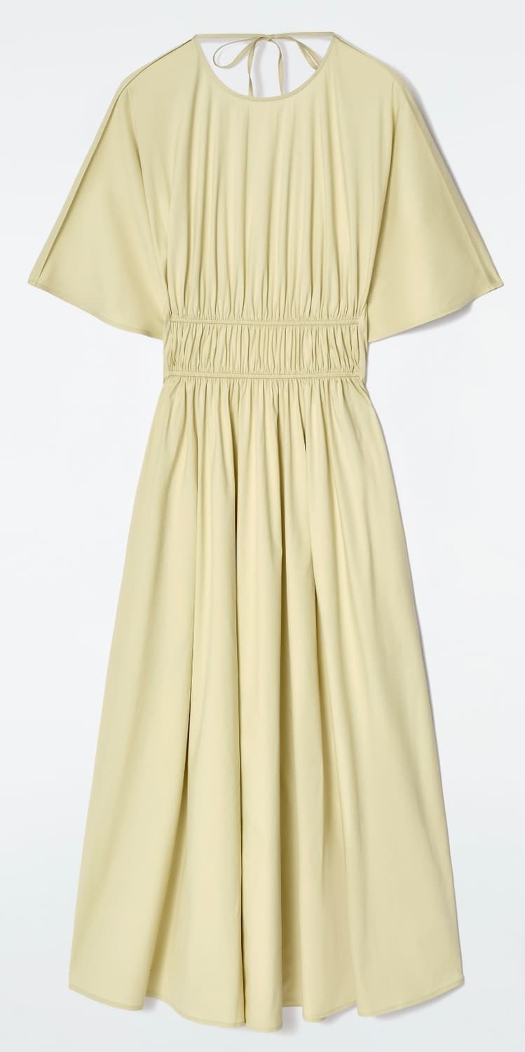 COS 개더드 오픈백 미디 드레스 새제품  상품이미지1