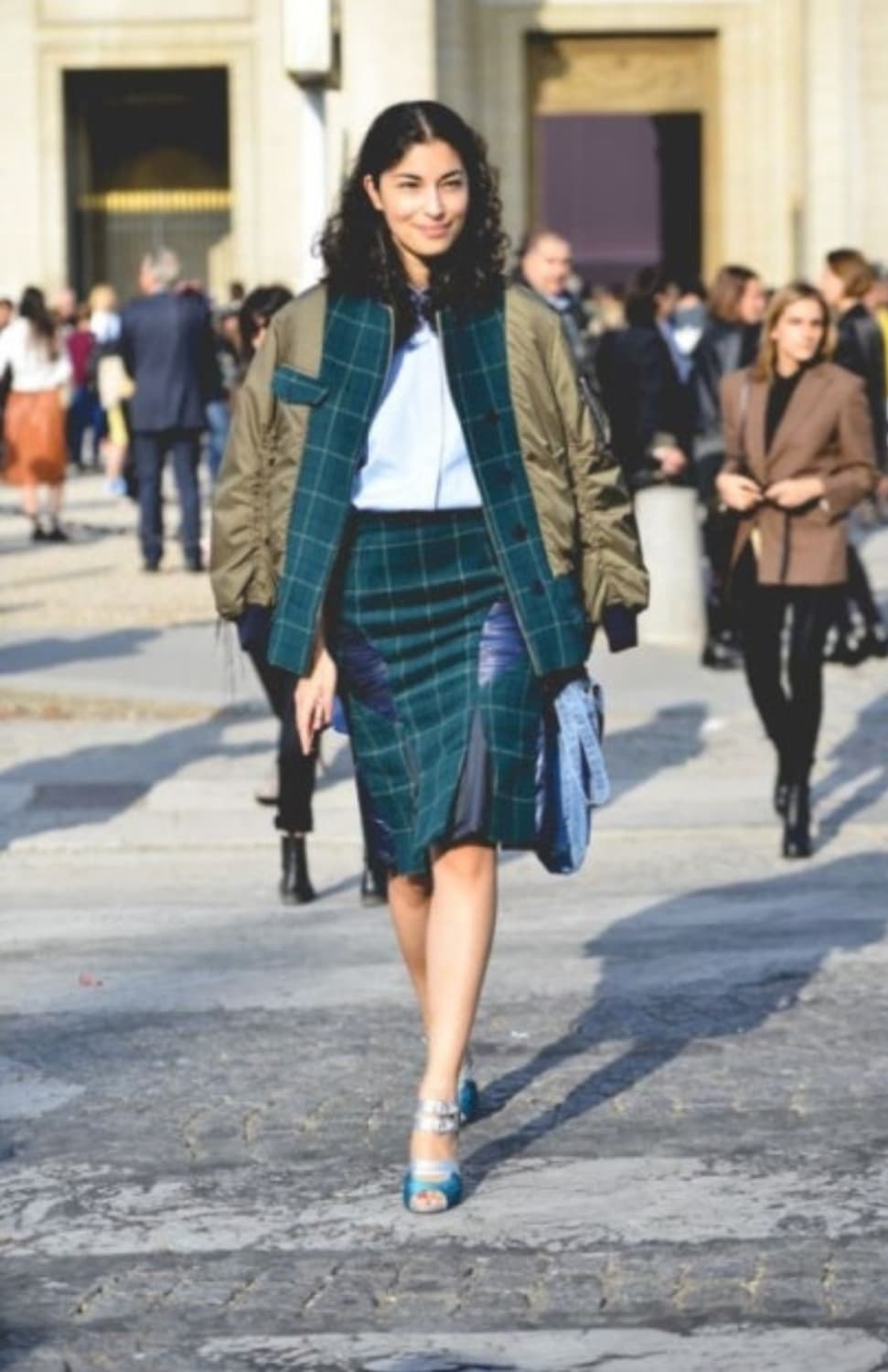 사카이 런웨이 울 모직 패딩 겨울 스커트 상품이미지6