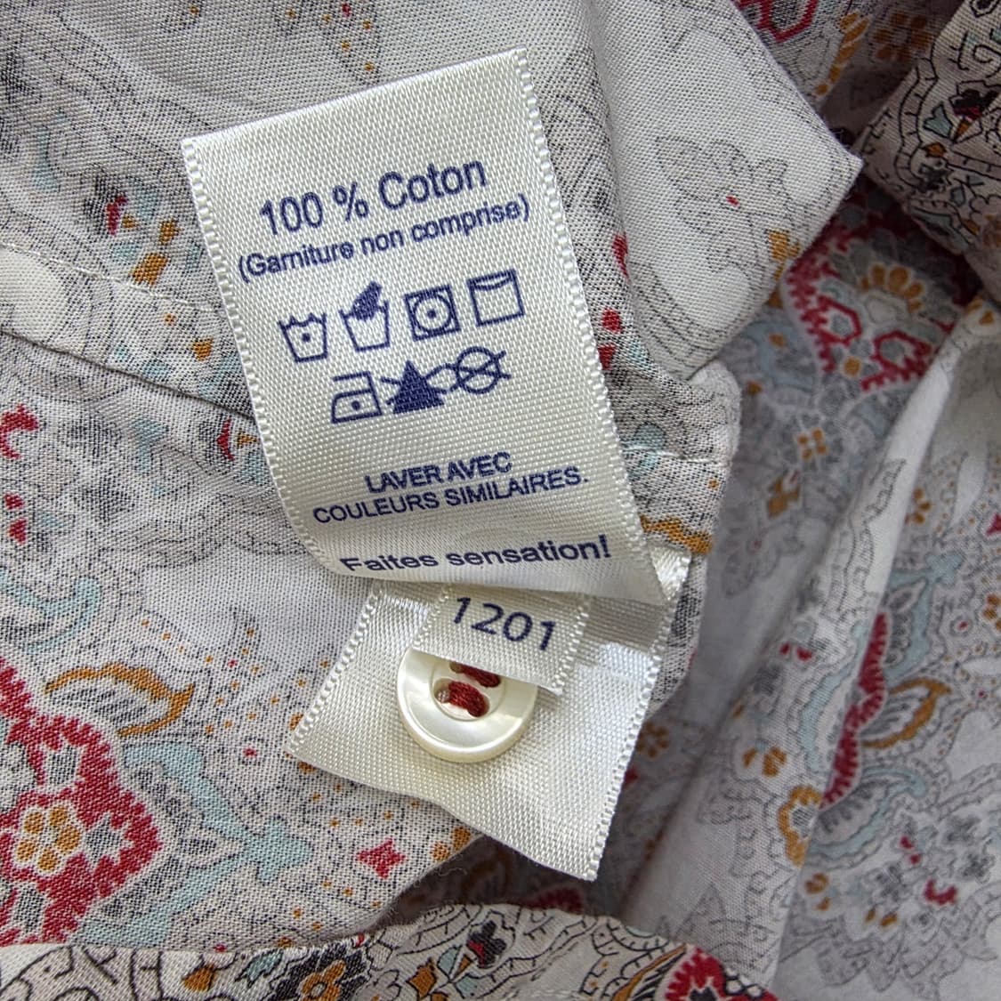 에스닉 페이즐리 패턴 코튼 셔츠 상품이미지8