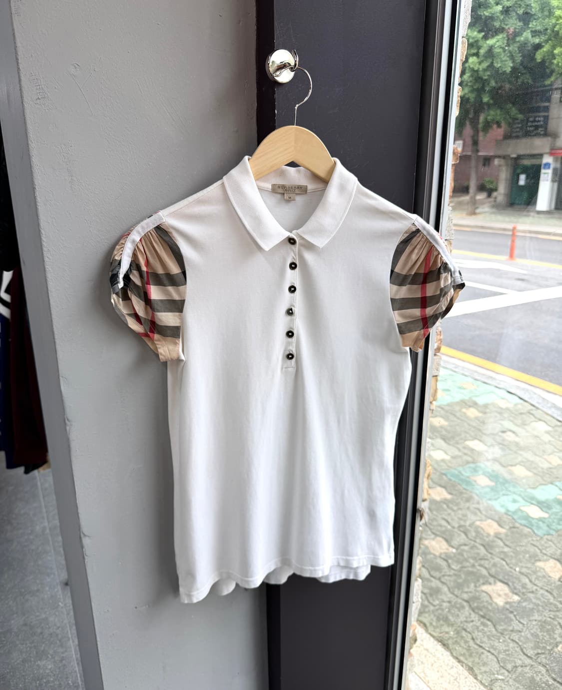 M/ 버버리 셔링 노바체크 반팔 상품이미지2