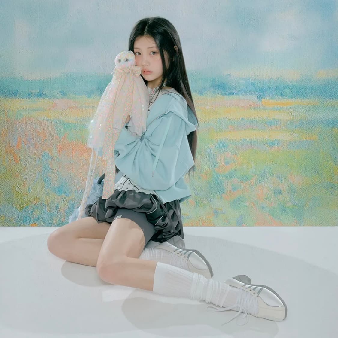 [x ILLIT] BLISS HEEL LACEUP SNEAKERS 상품이미지1