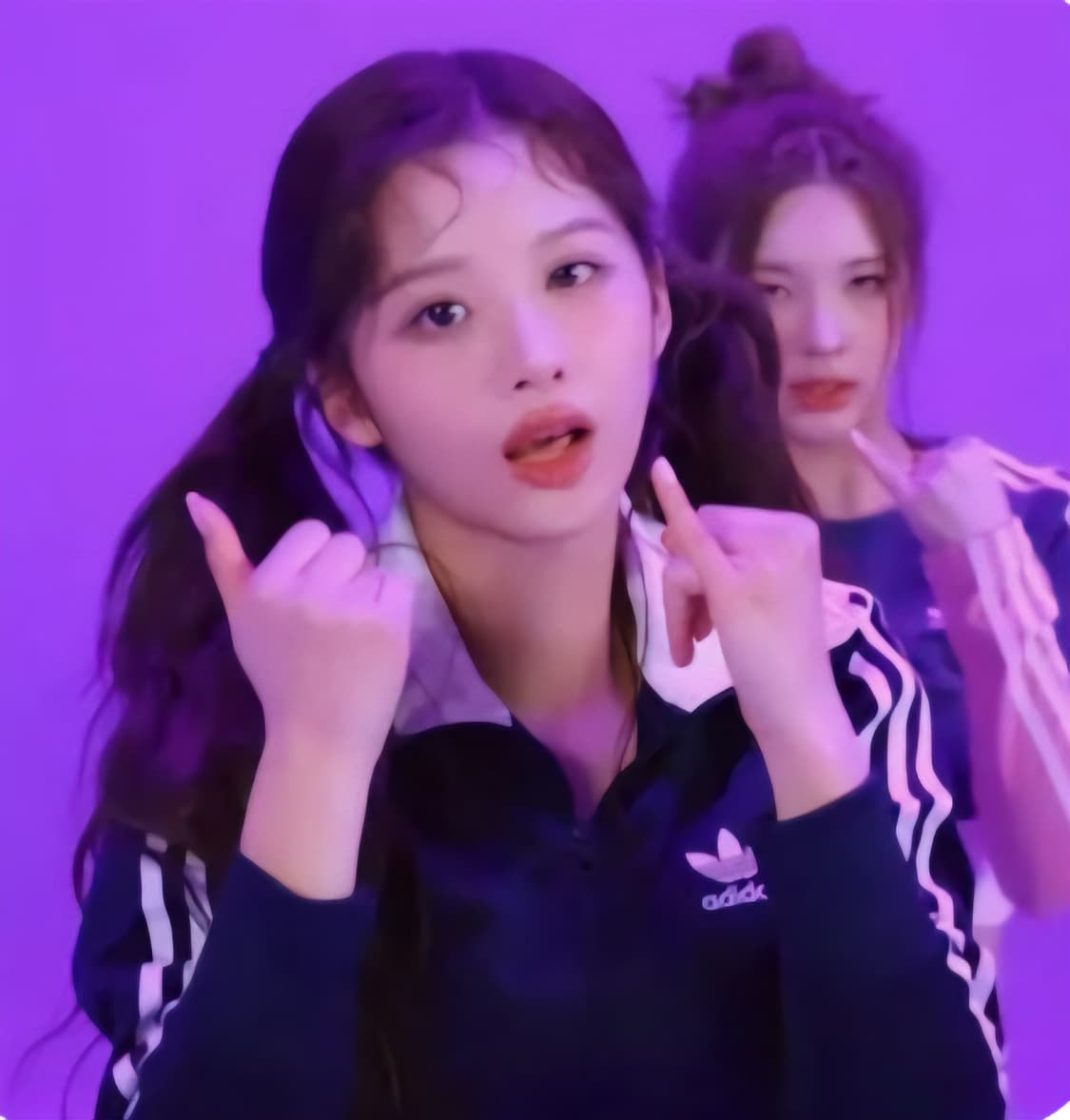(90)S ☆우주매물☆아디다스 파이어버드 설윤 [화이트네이비] 트랙탑져지 상품이미지1