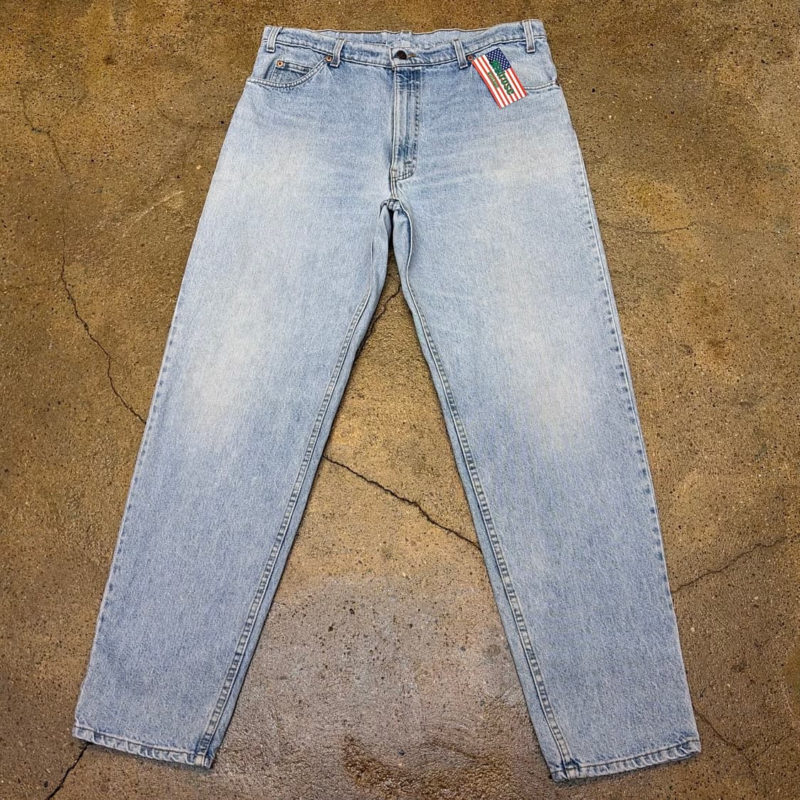 90s Made in USA  빈티지 리바이스 550 연청 청바지  상품이미지1