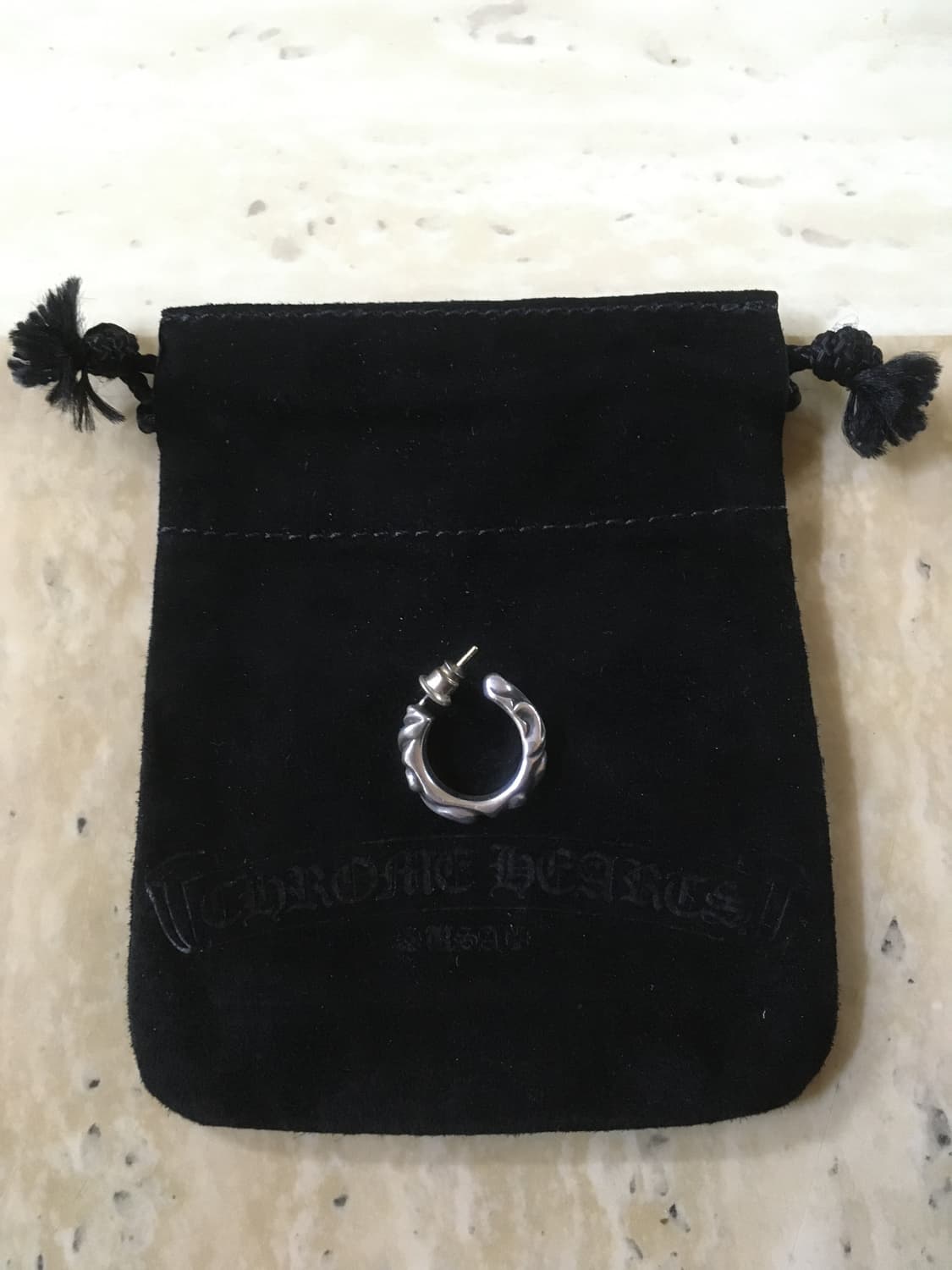 크롬하츠 스크롤 후프 이어링 상품이미지1