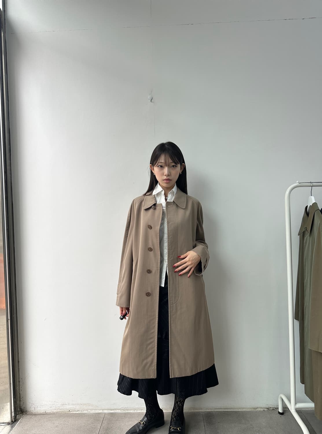 버버리 여성 베이지브라운 싱글 트렌치코트 상품이미지1