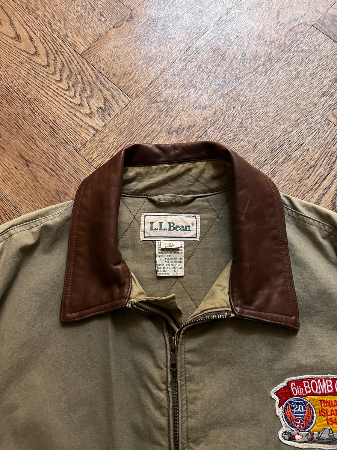 [L]90's 엘엘빈 USA A-2 플라이트 자켓 상품이미지2