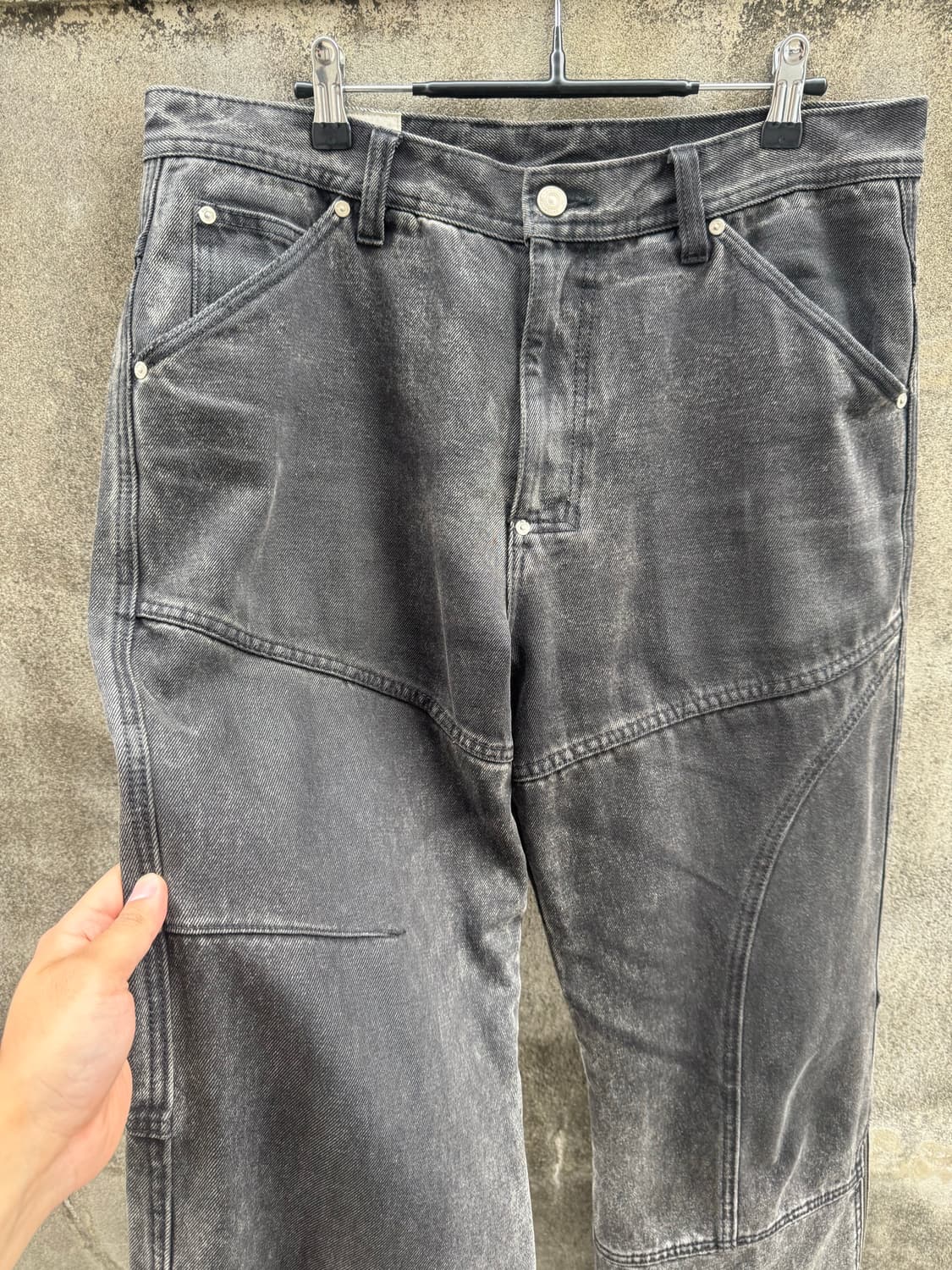 AndersonBell blitz washed zipper Jeans L 상품이미지3