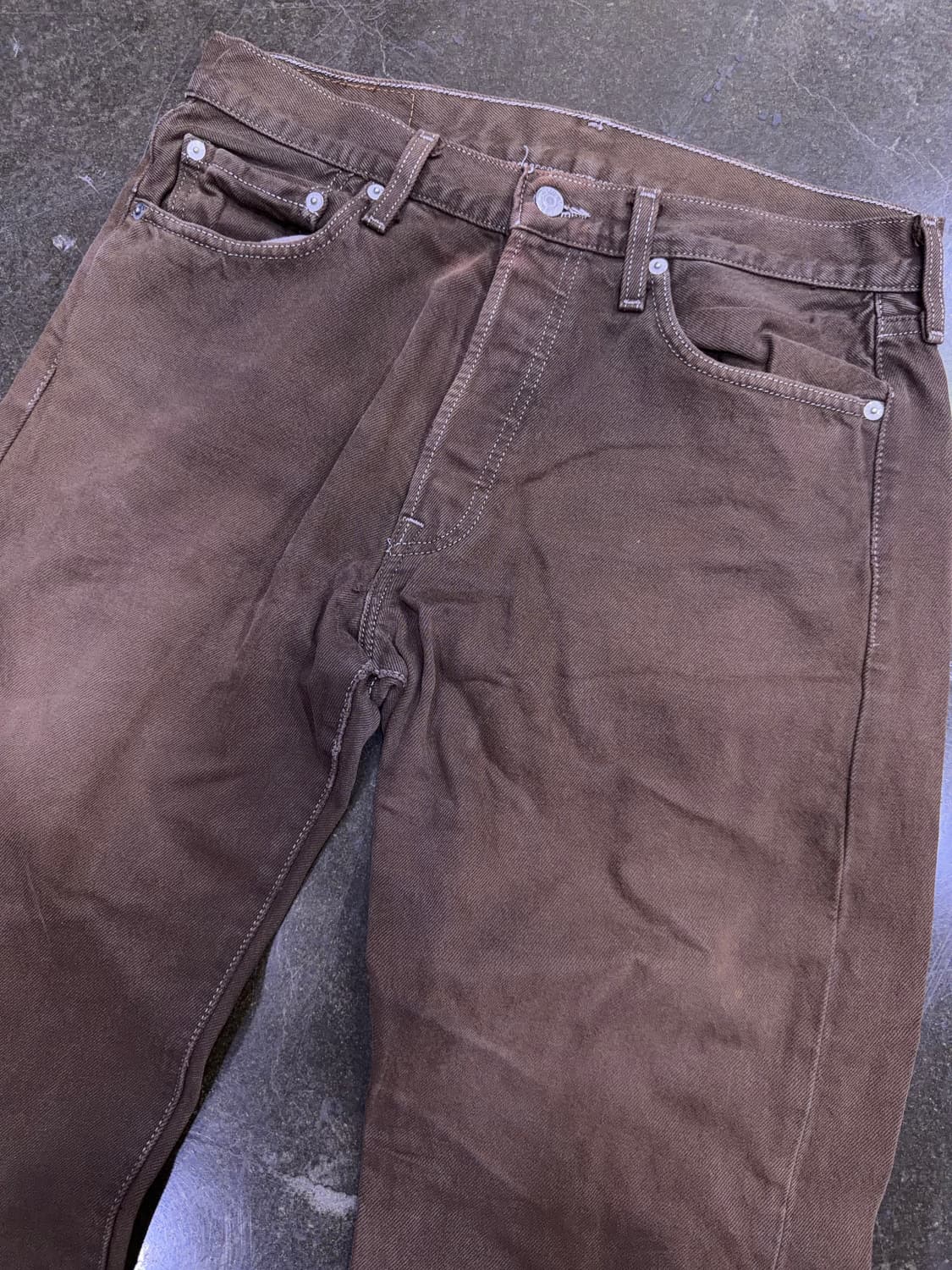 리바이스 501 00's 멕시코 메이드 빈티지 브라운 데님팬츠 32 상품이미지3