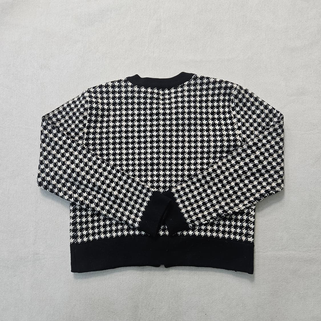 S 미쏘 체크 베색 가디건 0309Y 상품이미지2