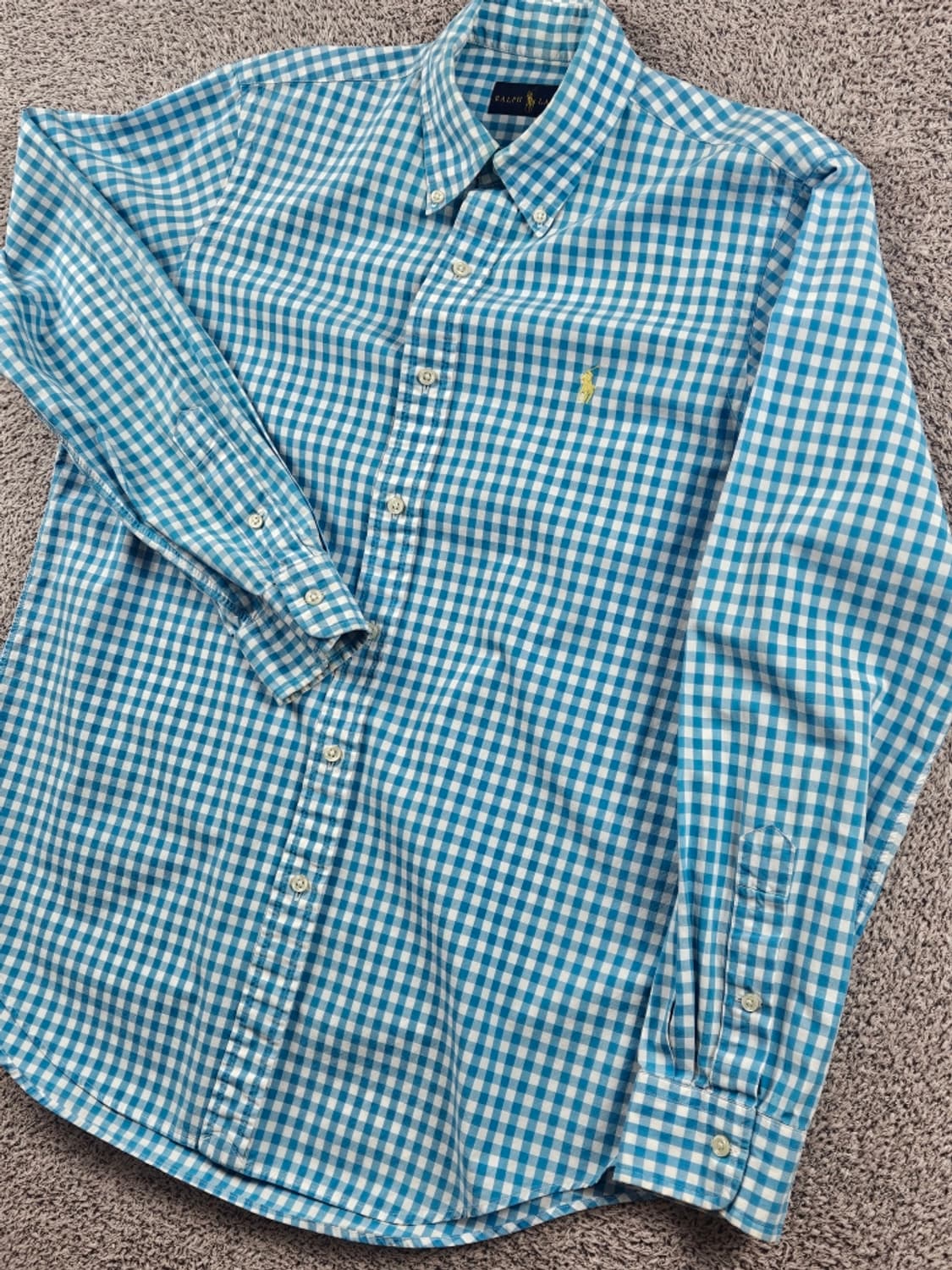 폴로랄프로렌 깅엄 체크 패턴 셔츠 ( M ) / 11179 상품이미지6