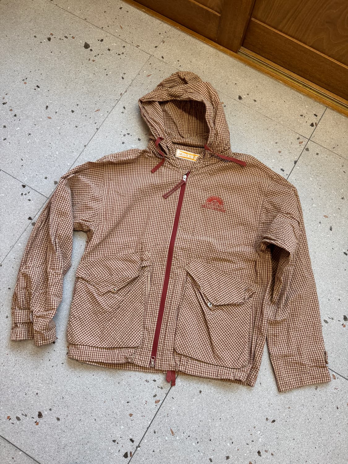 HELLO SUNRISE 체크 후드 자켓 상품이미지1