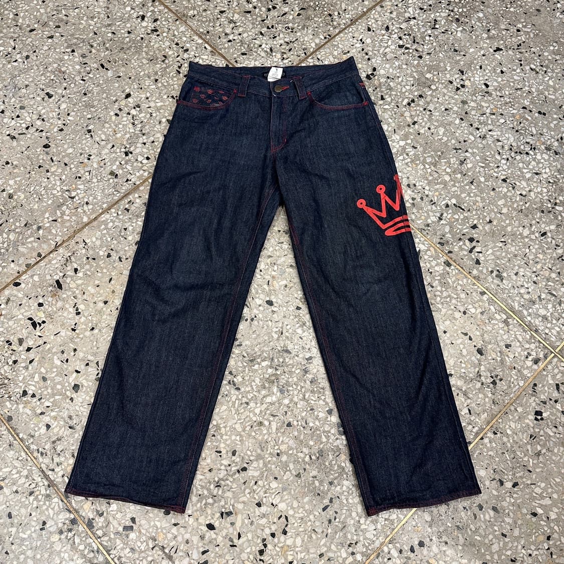 옥토퍼스 아미 프린팅 와이드 데님 상품이미지8