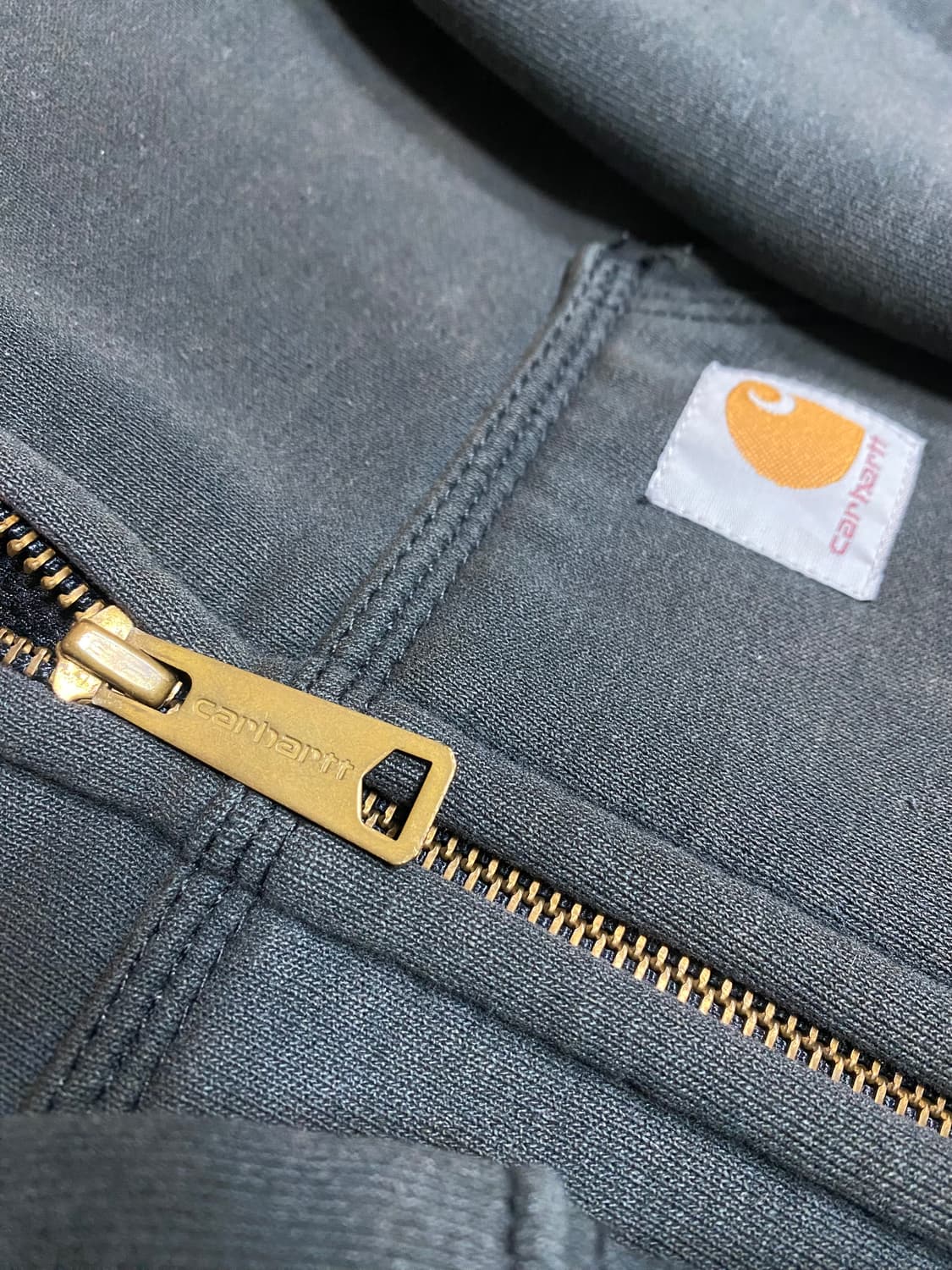 칼하트 써멀 후드집업 그린 블랙 L 상품이미지3