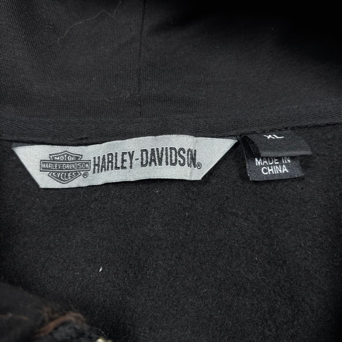 할리 데이비슨 블랙컬러 스컬 피스톤 B34 후드집업 상품이미지3