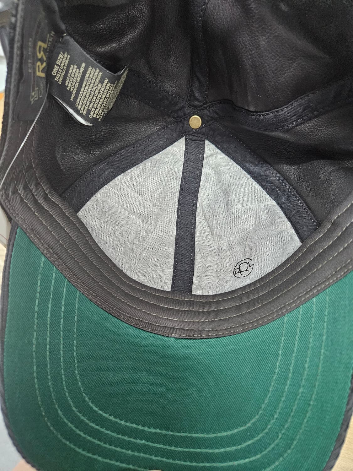 더블알엘 25fw 스웨이드 캡 새제품 상품이미지3