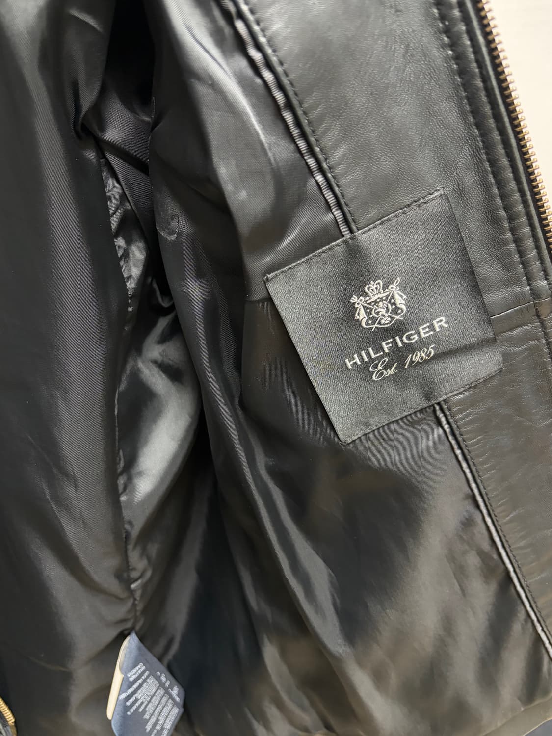 타미힐피거 가죽 자켓 모터자켓 레더자켓 빈티지 상품이미지2