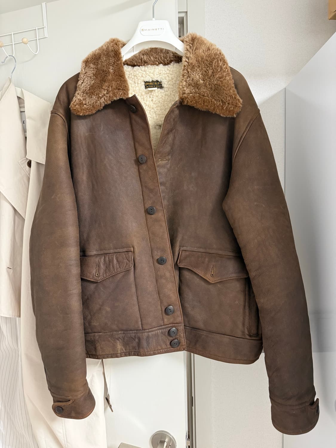 rrl 페이턴 시어링 자켓 XL 상품이미지3