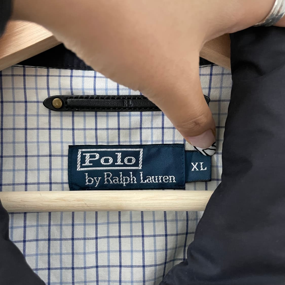 폴로 블랙 체크안감 폴리쉘 자켓 상품이미지4