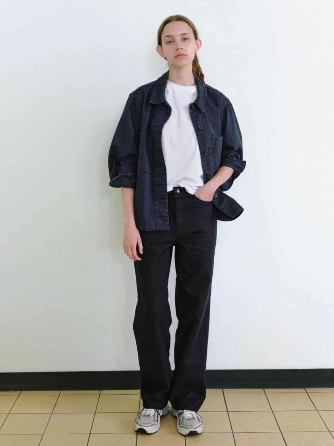 포저 poszer 다크네이비 트윌 데님팬츠 s 상품이미지3