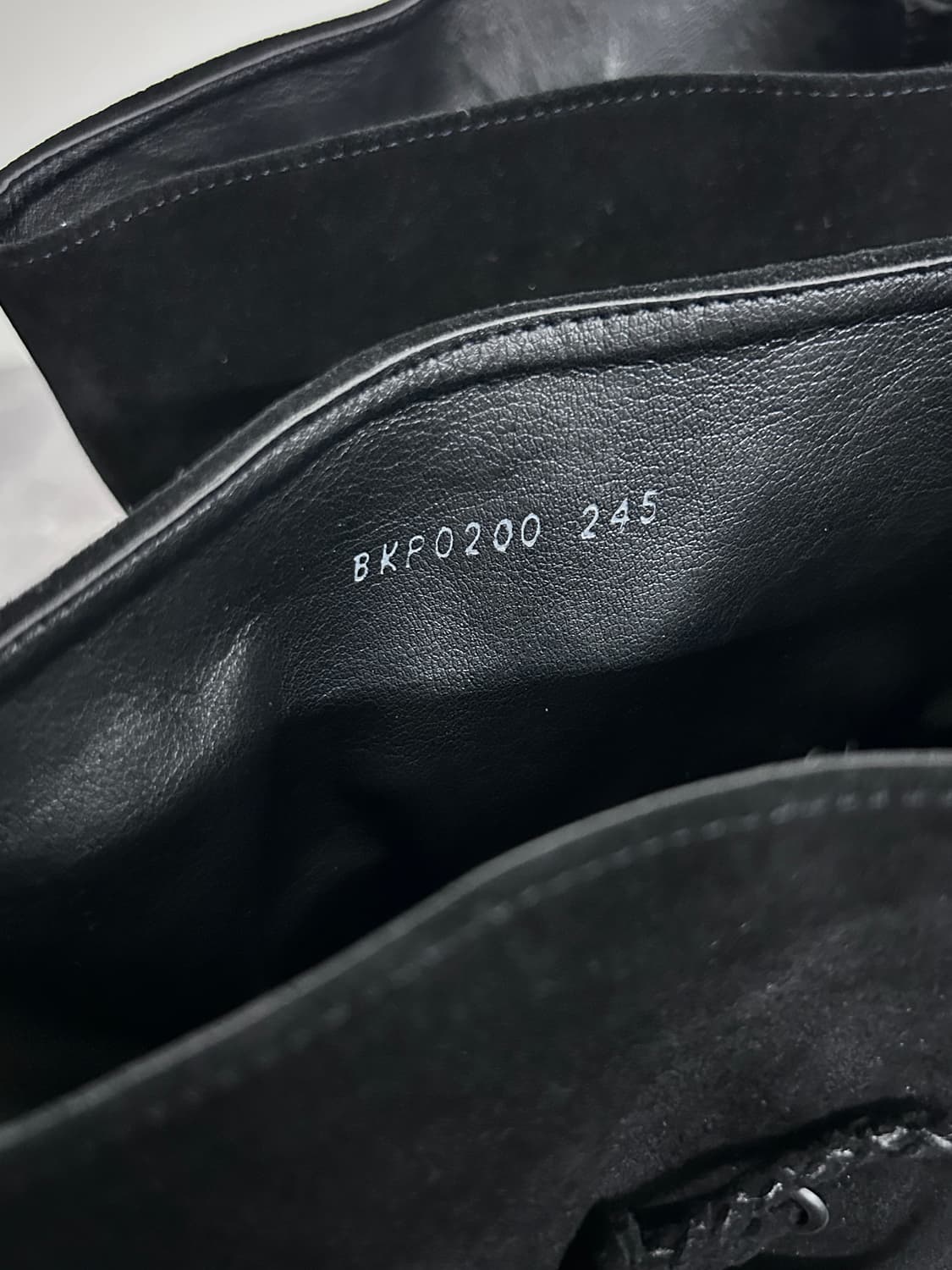 랑방 블랙 스웨이드 롱 부츠 상품이미지7