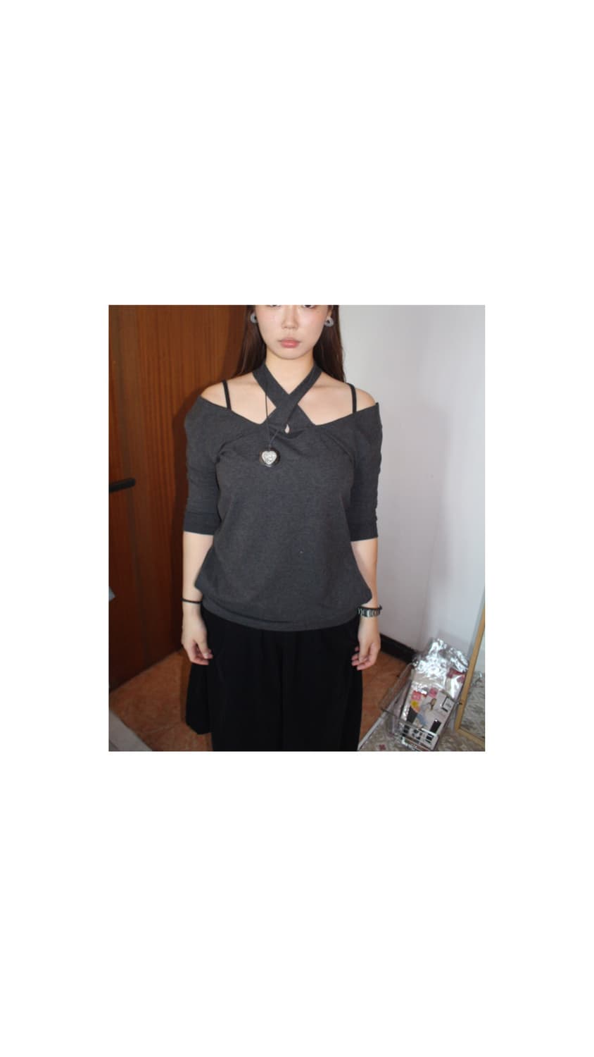 cut out sweat one piece 상품이미지1