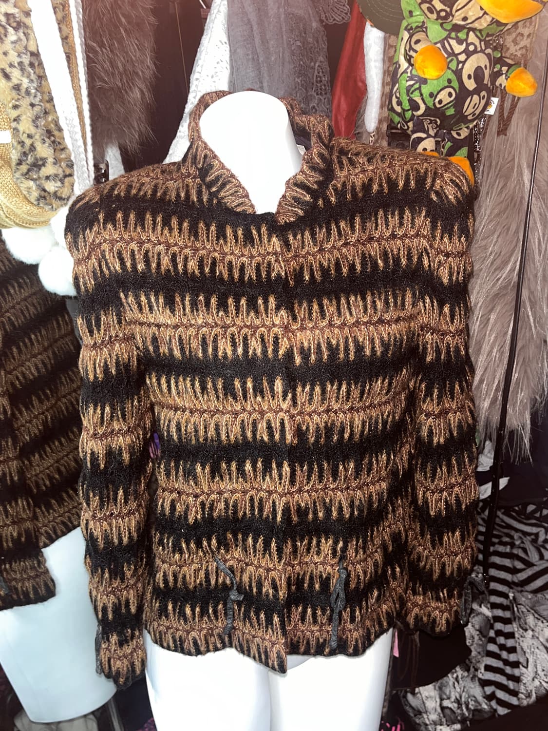 브라운 긱시트 니트 자켓 가디건  상품이미지1