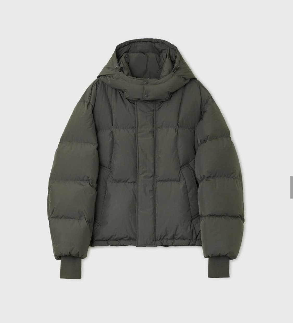 25FW 벨리에 크로스라인 후디스 구스다운 올리브 상품이미지4